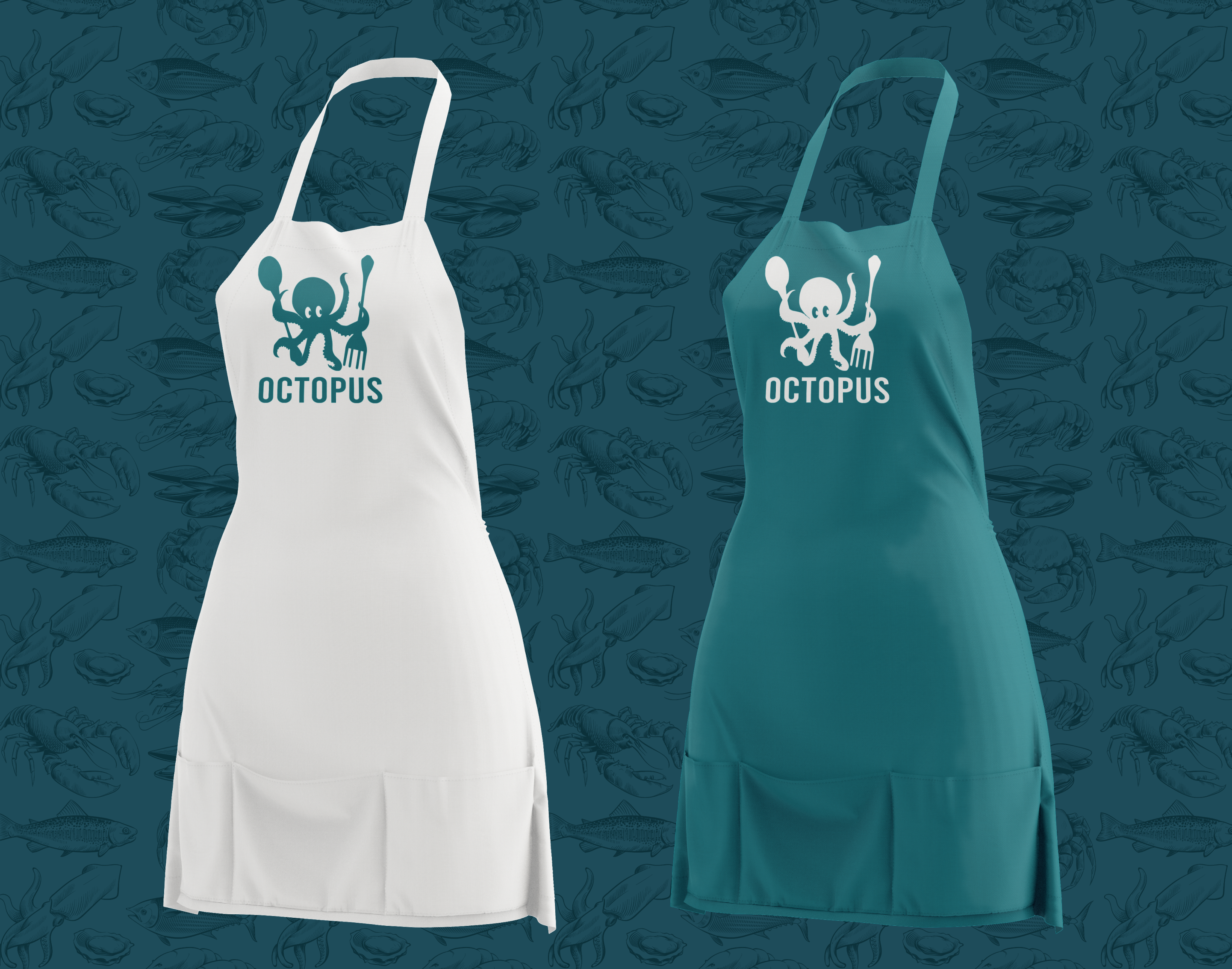 White apron